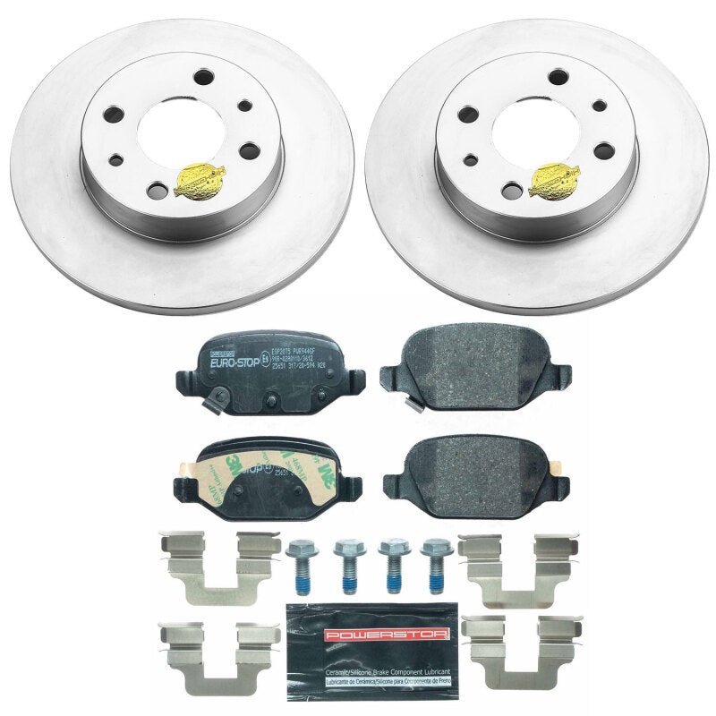 PowerStop Power Stop 12-19 Fiat 500 Rear Euro-Stop Brake Kit