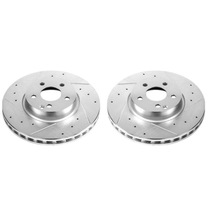PowerStop Power Stop 13-14 Mercedes-Benz C300 Front Evolution Drilled & Slotted Rotors – Pair