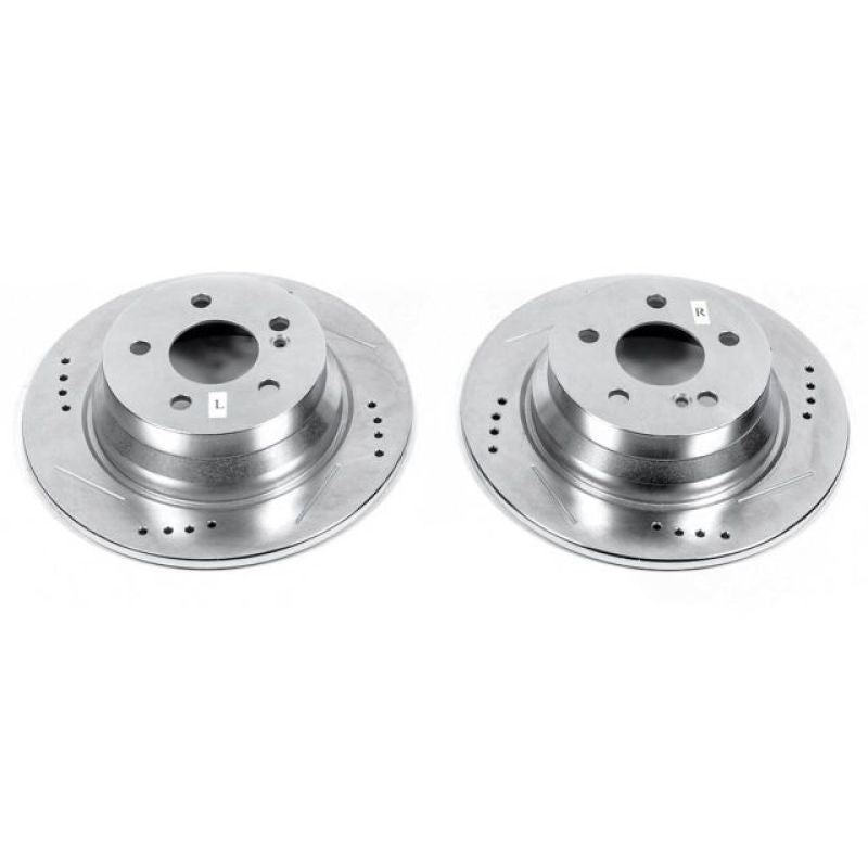 PowerStop Power Stop 14-16 Mercedes-Benz E250 Rear Evolution Drilled & Slotted Rotors – Pair