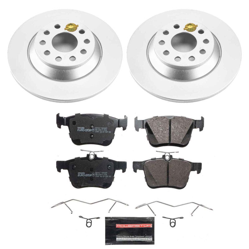 PowerStop Power Stop 16-20 Audi TT Quattro Rear Euro-Stop Brake Kit