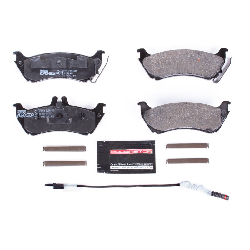 PowerStop Power Stop 1999 Mercedes-Benz ML430 Euro-Stop ECE-R90 Rear Brake Pads